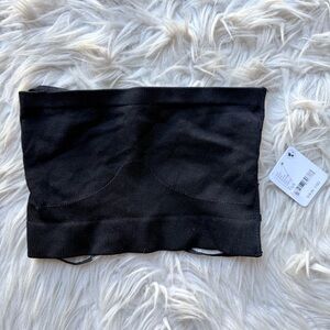 NWT Free People Intimately Bandeau Open Strappy Back Festival Boho XS Black